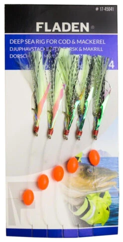 FLADEN Luminous Silk Rig - Feder-Vorfach