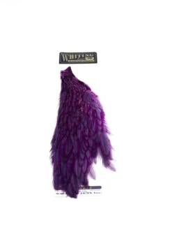 Whiting 1/2 Rooster Cape -Sportfischergeschäft whiting half cape purple